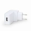 GEMBIRD Universal USB charger, 2.1 A, white color