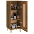 vidaXL Komoda dymový dub 34,5x34x90 cm spracované drevo