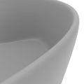 vidaXL Luxusné umývadlo, prepad, matné svetlosivé 36x13 cm, keramika