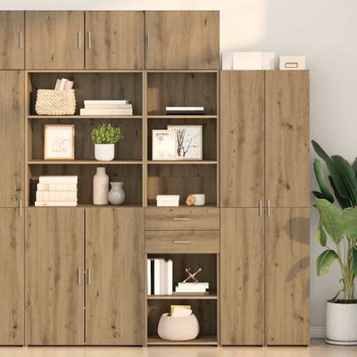 vidaXL Highboard Remeselný dub 50 x 42,5 x 185 cm Kompozitné drevo