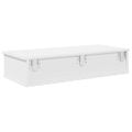 vidaXL Nástenná polica so zásuvkami biela 80x34x17 cm kompozitné drevo
