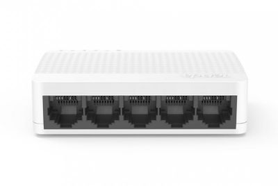 Tenda S105 5-Port Mini Eco Fast Ethernet Switch, 10/100 Mb/s, Desktop
