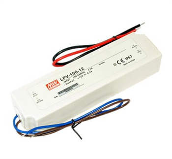 Napájací zdroj pre LED pásky 100W 12V/8.5A IP67 Mean Well LPV-100-12 Napájací zdroj pre LED pásky 100W 12V/8.5A IP67 Mean Well LPV-100-12