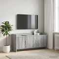vidaXL TV skrinka 102 x 33 x 47 cm Sivý Sonoma Kompozitné drevo