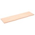 vidaXL Stolová doska 180x50x(2-4) cm neošetrený dubový masív