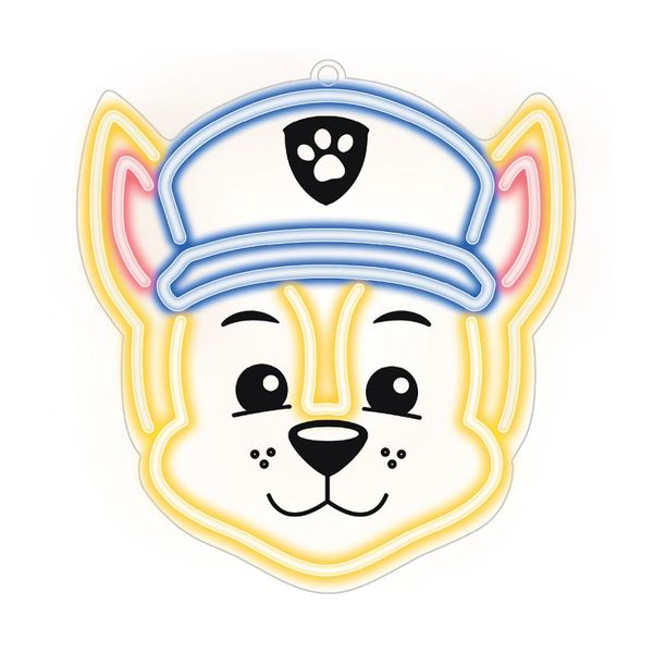 Závesné neonové LED Paw Patrol na plexiskle - Chase OW-130346
