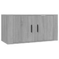vidaXL Nástenné TV skrinky 2 ks sivé sonoma 80x34,5x40 cm