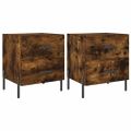 vidaXL Nočné stolíky 2 ks dymový dub 40x35x47,5 cm kompozitné drevo
