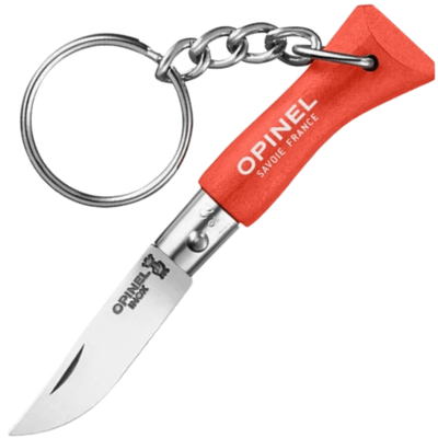 OPINEL 002272 VRI N°02 Inox Orange vreckový nôž na kľúče 3,5 cm, oranžová, bukové drevo