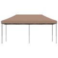 vidaXL Skladací pop-up párty stan hnedý 580x292x315 cm