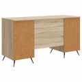 vidaXL Stôl Dub sonoma 142,5 x 50 x 75 cm Kompozitné drevo