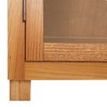 vidaXL Skrinkový s poličkou Hnedá 80 x 35 x 95 cm Masívne dubové drevo