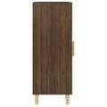 vidaXL Komoda hnedý dub 34,5x34x90 cm spracované drevo
