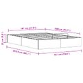 vidaXL Posteľový rám s úložným priestorom Biely 150 x 200 cm