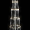 vidaXL LED vianočný stromček Teplá biela 250 cm Kov