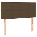 vidaXL Boxspring posteľ s matracom tmavohnedá 90x190 cm látka