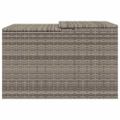 vidaXL Garáž na robotickú kosačku sivá 86x90x52/57 cm polyrattan