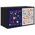vidaXL Nástenný TV kabinet MAINZ 69 x 33 x 40 cm Čierny dub