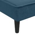 vidaXL Pohovka v tvare L modrá 255x140x70 cm zamat