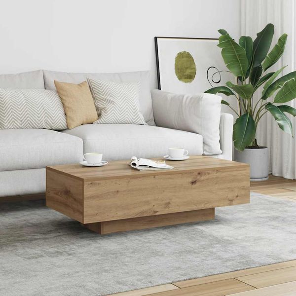 vidaXL Konferenčný stolík dub artisan 100x49,5x31 cm kompozitné drevo