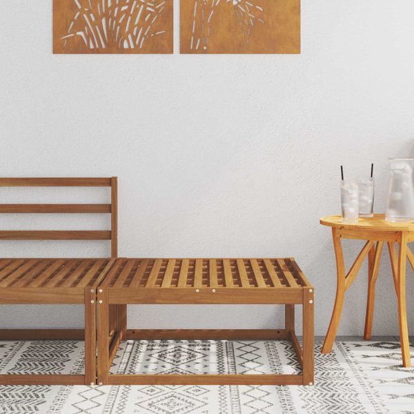 vidaXL Vonkajší taburet Prírodná 79 x 79 x 37 cm
