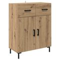 vidaXL Servírovacia skriňa Remeselný dub 69,5 x 34 x 90 cm