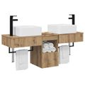 vidaXL Set kabinetov do kúpeľne 3 ks Dub artisan 53 x 35 x 39 cm