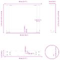 vidaXL Nohy konferenčného stolíka v tvare U, 2 ks, čierne, 40 x (30-31) cm, oceľové