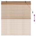vidaXL Roleta Hnedá 160 x 160 cm Bambus