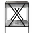 vidaXL Konferenčný stolík s nekonečnými LED sivý sonoma 40x40x49 cm