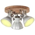 vidaXL Industriálna stropná lampa 25 W strieborná 42x27 cm E27