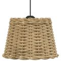vidaXL Tienidlo na stropnú lampu hnedé Ø30x20 cm prútené