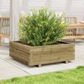 vidaXL Záhradný kvetináč 70x70x26,5 cm impregnovaná borovica