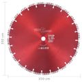 vidaXL Diamantový rezací kotúč s turbom oceľový 350 mm