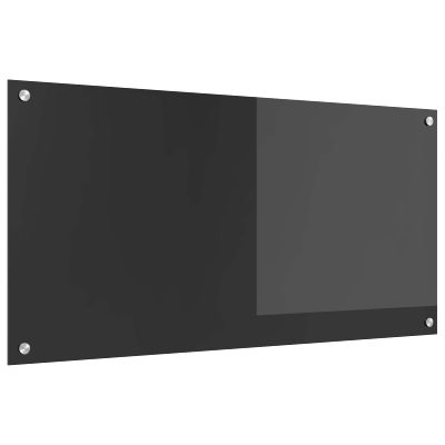 vidaXL Kuchynský obklad Tmavo šedá 100 x 50 cm tvrdené sklo