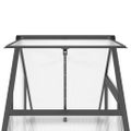 vidaXL Skleník s základovým rámom antracitový 169x58x202 cm hliník