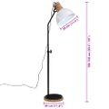 vidaXL Podlahová lampa 25 W biela 30x30x100-150 cm E27