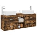 vidaXL Set kabinetov do kúpeľne 3 ks Dymový dub 53 x 34,5 x 63 cm