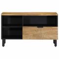 VidaXL TV skrinka Hnedá 80x33x46 cm Masívne drevo Mango