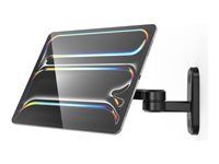 Compulocks Universal Invisible Mount Swing Wall Mount - Montážna sada (montážne rameno) - pre notebook - čierna - montážne rozhranie: 100 x 100 mm - montáž na stenu