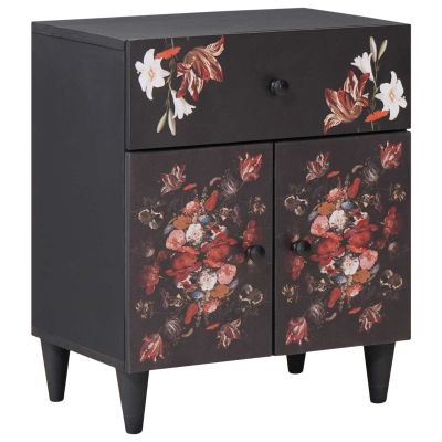 vidaXL Nočný stolík Viacfarebný 50 x 33 x 60 cm Masívne mango drevo