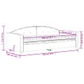 vidaXL Denná posteľ s matracom žltá 90x200 cm zamat