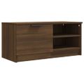 vidaXL TV skrinka hnedý dub 80x35x36,5 cm spracované drevo