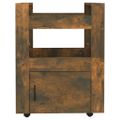 vidaXL Kuchynský vozík dymový dub 60x45x80 cm spracované drevo