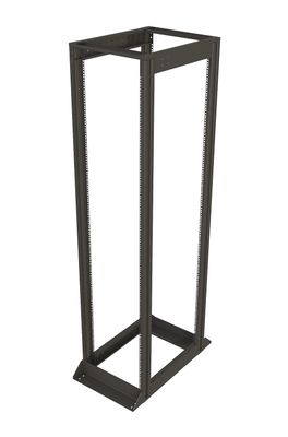Rozvádzačový rám 19" 42U 600x1000, čierny, vysokonosný, nosnosť 1200 kg, komplet, VR-42-B