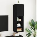 vidaXL Zostava TV skriniek 30,5 x 30 x 102 cm Čierny dub