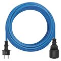 Predlužovací kábel Weatherproof EMOS P01410W spojka 10 m / modrý / silikon / 1,5 mm2