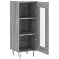 vidaXL Komoda sivý dub sonoma 34,5x34x90 cm spracované drevo