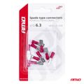 Sada elektrických konektorov 6.3mm 0.5-1.5mm2 10A 10 ks