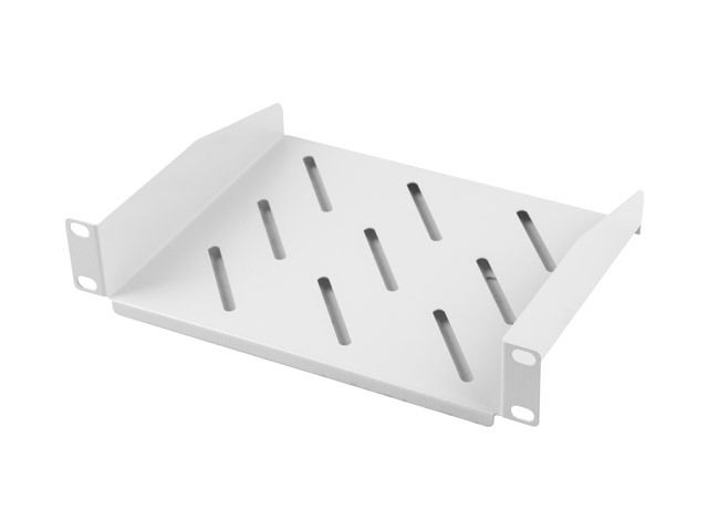 LANBERG 10'' PEVNÁ POLICA 1U/254X180MM MAX. NOSNOSŤ DO 20 KG ŠEDÁ